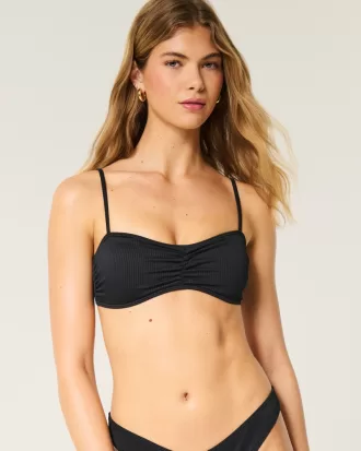 Ribbed Scoop Bikini Top,Ribbed Scoop Bikini Top