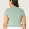 Ribbed Seamless Fabric Notch Neck Baby Tee,Ribbed Seamless Fabric Notch Neck Baby Tee Ribbed Seamless Fabric Notch Neck Baby Tee,Ribbed Seamless Fabric Notch Neck Baby Tee