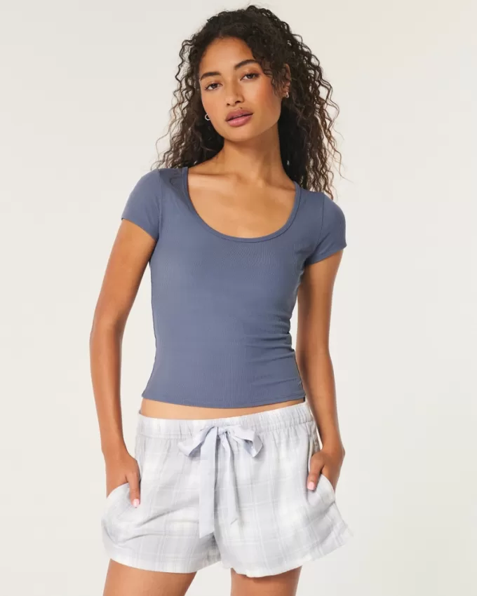 Ribbed Seamless Fabric Scoop Baby Tee,Ribbed Seamless Fabric Scoop Baby Tee Ribbed Seamless Fabric Scoop Baby Tee,Ribbed Seamless Fabric Scoop Baby Tee