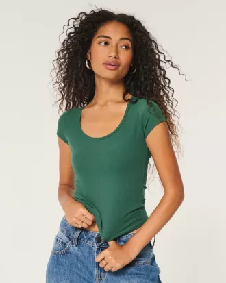 Ribbed Seamless Fabric Scoop Baby Tee,Ribbed Seamless Fabric Scoop Baby Tee Ribbed Seamless Fabric Scoop Baby Tee,Ribbed Seamless Fabric Scoop Baby Tee