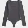 Ribbed Seamless Fabric Square-Neck Bodysuit,Ribbed Seamless Fabric Square-Neck Bodysuit Ribbed Seamless Fabric Square-Neck Bodysuit,Ribbed Seamless Fabric Square-Neck Bodysuit