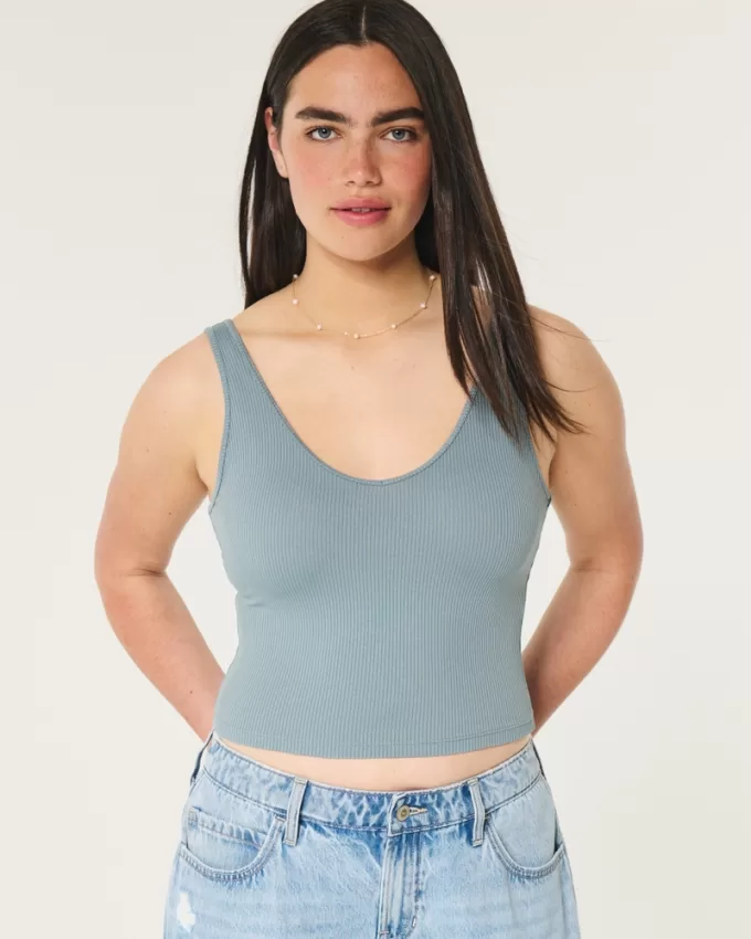 Ribbed Seamless Fabric V-Neck Tank,Ribbed Seamless Fabric V-Neck Tank Ribbed Seamless Fabric V-Neck Tank,Ribbed Seamless Fabric V-Neck Tank