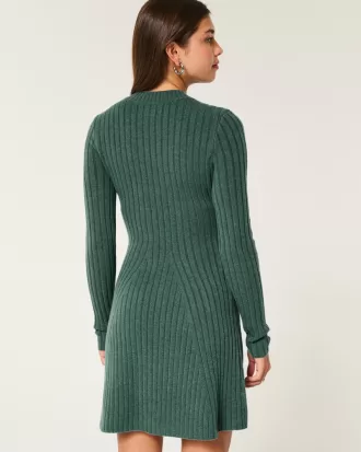 Ribbed Skater Mini Sweater Dress,Ribbed Skater Mini Sweater Dress Ribbed Skater Mini Sweater Dress,Ribbed Skater Mini Sweater Dress