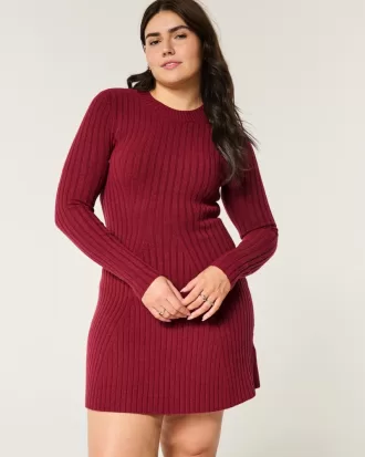 Ribbed Skater Mini Sweater Dress,Ribbed Skater Mini Sweater Dress Ribbed Skater Mini Sweater Dress,Ribbed Skater Mini Sweater Dress