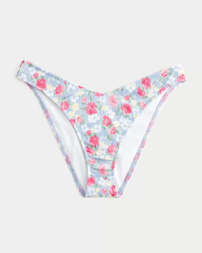 Ribbed V-Front High-Leg Cheeky Bikini Bottom,Ribbed V-Front High-Leg Cheeky Bikini Bottom Ribbed V-Front High-Leg Cheeky Bikini Bottom,Ribbed V-Front High-Leg Cheeky Bikini Bottom