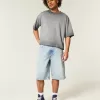 Ripped Light Wash Super Baggy Denim Shorts,Ripped Light Wash Super Baggy Denim Shorts Ripped Light Wash Super Baggy Denim Shorts,Ripped Light Wash Super Baggy Denim Shorts