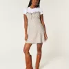 Ruffle Neckline Slip Mini Dress,Ruffle Neckline Slip Mini Dress Ruffle Neckline Slip Mini Dress,Ruffle Neckline Slip Mini Dress