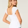 Ruffle Trim Poplin Blouse,Ruffle Trim Poplin Blouse Ruffle Trim Poplin Blouse,Ruffle Trim Poplin Blouse