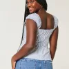 Ruffle Trim Poplin Blouse,Ruffle Trim Poplin Blouse Ruffle Trim Poplin Blouse,Ruffle Trim Poplin Blouse