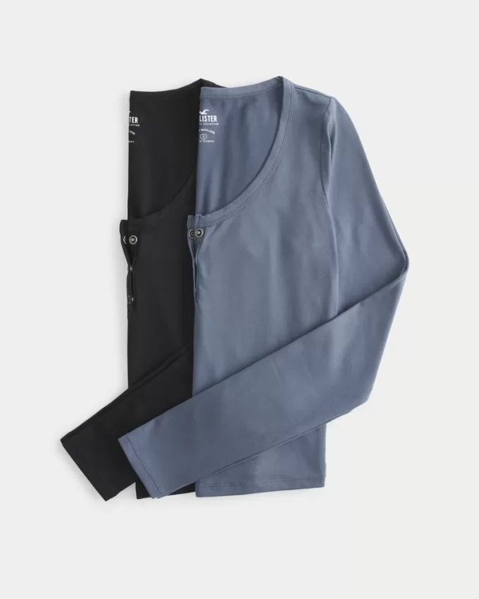 Seamless Fabric Henley 2-Pack,Seamless Fabric Henley 2-Pack Seamless Fabric Henley 2-Pack,Seamless Fabric Henley 2-Pack