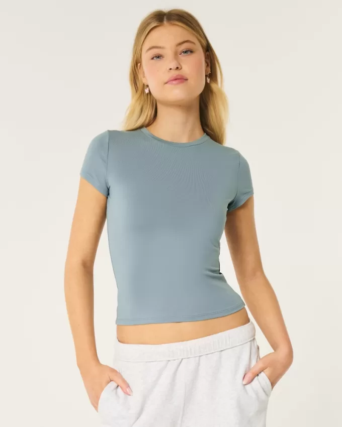 Seamless Fabric Longline Crew Baby Tee,Seamless Fabric Longline Crew Baby Tee Seamless Fabric Longline Crew Baby Tee,Seamless Fabric Longline Crew Baby Tee