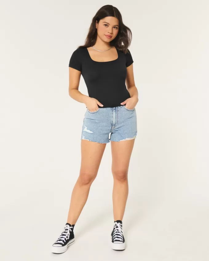 Seamless Fabric Square-Neck Baby Tee,Seamless Fabric Square-Neck Baby Tee Seamless Fabric Square-Neck Baby Tee,Seamless Fabric Square-Neck Baby Tee