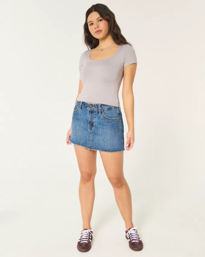 Seamless Fabric Square-Neck Baby Tee,Seamless Fabric Square-Neck Baby Tee Seamless Fabric Square-Neck Baby Tee,Seamless Fabric Square-Neck Baby Tee