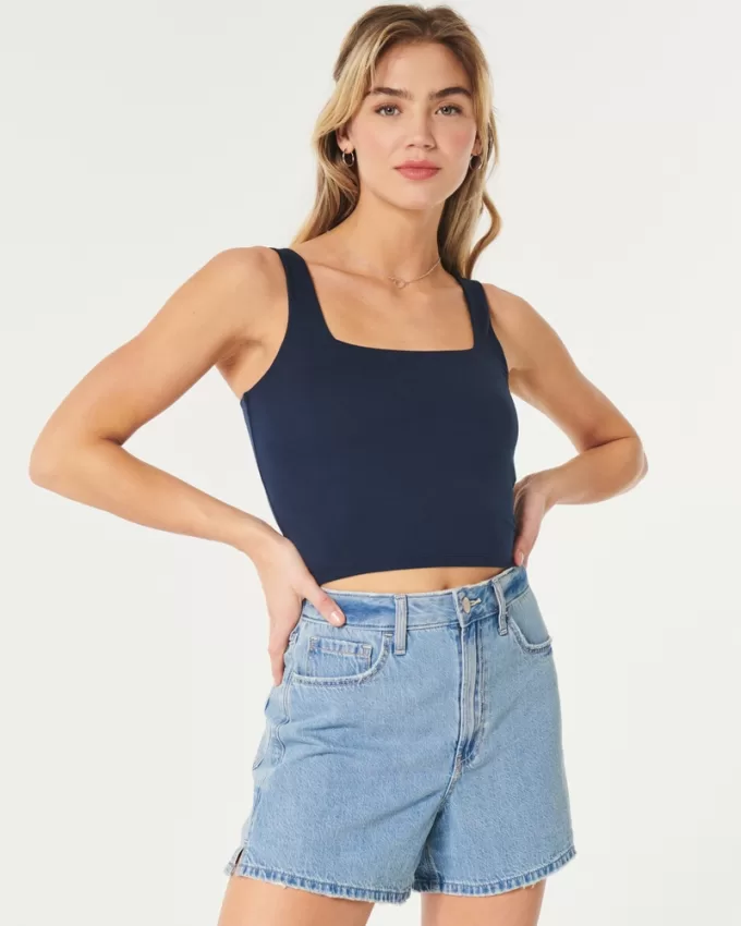 Seamless Fabric Square-Neck Tank,Seamless Fabric Square-Neck Tank Seamless Fabric Square-Neck Tank,Seamless Fabric Square-Neck Tank