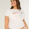 Shell Graphic Baby Tee,Shell Graphic Baby Tee Shell Graphic Baby Tee,Shell Graphic Baby Tee