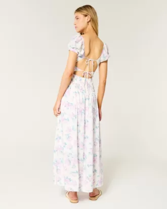 Short-Sleeve Channeled Waist Maxi Dress,Short-Sleeve Channeled Waist Maxi Dress Short-Sleeve Channeled Waist Maxi Dress,Short-Sleeve Channeled Waist Maxi Dress