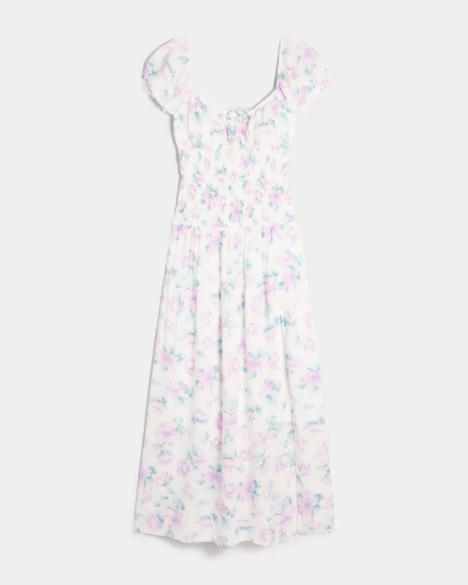 Short-Sleeve Channeled Waist Maxi Dress,Short-Sleeve Channeled Waist Maxi Dress Short-Sleeve Channeled Waist Maxi Dress,Short-Sleeve Channeled Waist Maxi Dress