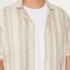 Short-Sleeve Crochet-Style Shirt,Short-Sleeve Crochet-Style Shirt Short-Sleeve Crochet-Style Shirt,Short-Sleeve Crochet-Style Shirt