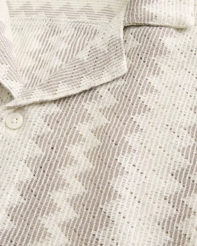 Short-Sleeve Crochet-Style Shirt,Short-Sleeve Crochet-Style Shirt Short-Sleeve Crochet-Style Shirt,Short-Sleeve Crochet-Style Shirt