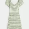 Short-Sleeve Crochet-Style Twist Back Mini Dress,Short-Sleeve Crochet-Style Twist Back Mini Dress Short-Sleeve Crochet-Style Twist Back Mini Dress,Short-Sleeve Crochet-Style Twist Back Mini Dress