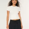 Short-Sleeve Ribbed Crew Sweater,Short-Sleeve Ribbed Crew Sweater Short-Sleeve Ribbed Crew Sweater,Short-Sleeve Ribbed Crew Sweater