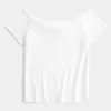 Short Sleeve Skimming Off-the-Shoulder Top,Short Sleeve Skimming Off-the-Shoulder Top Short Sleeve Skimming Off-the-Shoulder Top,Short Sleeve Skimming Off-the-Shoulder Top
