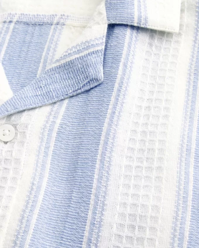 Short-Sleeve Textural Stripe Shirt,Short-Sleeve Textural Stripe Shirt Short-Sleeve Textural Stripe Shirt,Short-Sleeve Textural Stripe Shirt