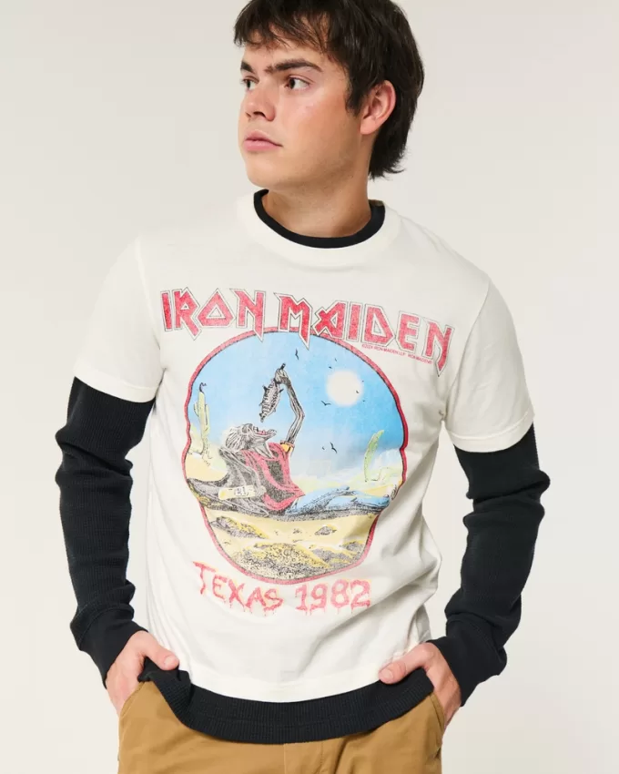 Shrunken Iron Maiden Graphic Tee,Shrunken Iron Maiden Graphic Tee Shrunken Iron Maiden Graphic Tee,Shrunken Iron Maiden Graphic Tee
