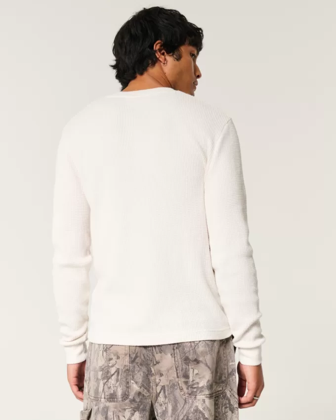 Shrunken Long-Sleeve Waffle Crew T-Shirt,Shrunken Long-Sleeve Waffle Crew T-Shirt Shrunken Long-Sleeve Waffle Crew T-Shirt,Shrunken Long-Sleeve Waffle Crew T-Shirt