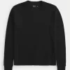Shrunken Long-Sleeve Waffle Crew T-Shirt,Shrunken Long-Sleeve Waffle Crew T-Shirt Shrunken Long-Sleeve Waffle Crew T-Shirt,Shrunken Long-Sleeve Waffle Crew T-Shirt