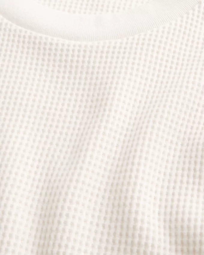 Shrunken Long-Sleeve Waffle Crew T-Shirt,Shrunken Long-Sleeve Waffle Crew T-Shirt Shrunken Long-Sleeve Waffle Crew T-Shirt,Shrunken Long-Sleeve Waffle Crew T-Shirt