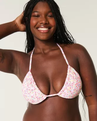 Smocked Multi-Way Triangle Bikini Top,Smocked Multi-Way Triangle Bikini Top