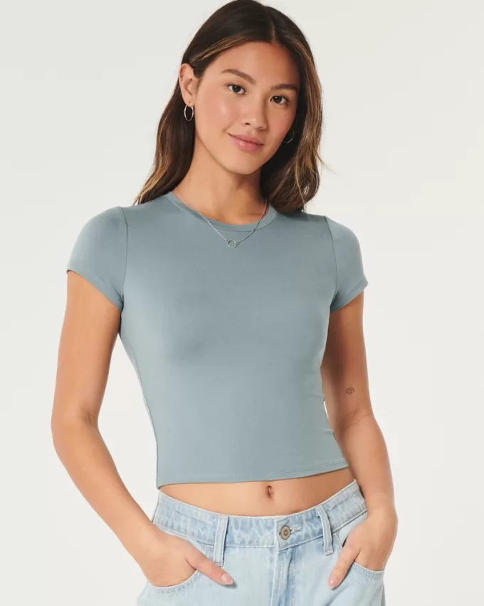 Soft Stretch Seamless Fabric Crew Baby Tee,Soft Stretch Seamless Fabric Crew Baby Tee Soft Stretch Seamless Fabric Crew Baby Tee,Soft Stretch Seamless Fabric Crew Baby Tee