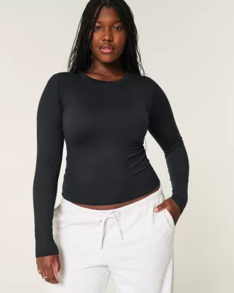 Soft Stretch Seamless Fabric Crew Top,Soft Stretch Seamless Fabric Crew Top Soft Stretch Seamless Fabric Crew Top,Soft Stretch Seamless Fabric Crew Top