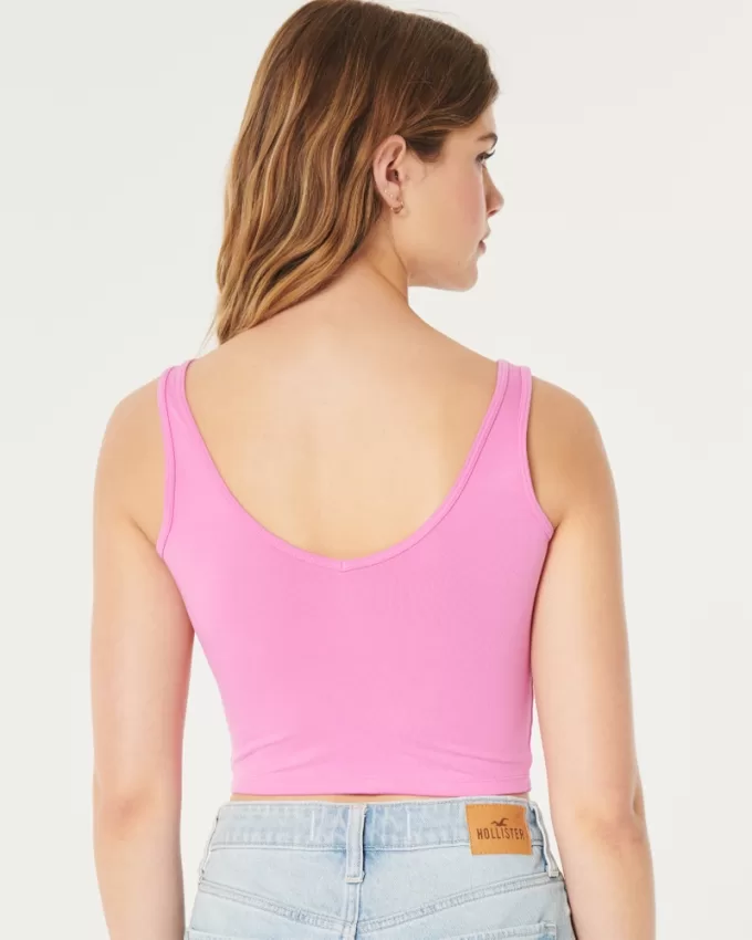Soft Stretch Seamless Fabric Crop V-Neck Tank,Soft Stretch Seamless Fabric Crop V-Neck Tank Soft Stretch Seamless Fabric Crop V-Neck Tank,Soft Stretch Seamless Fabric Crop V-Neck Tank