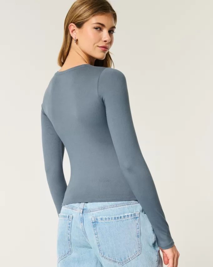 Soft Stretch Seamless Fabric Long-Sleeve Crew Top,Soft Stretch Seamless Fabric Long-Sleeve Crew Top Soft Stretch Seamless Fabric Long-Sleeve Crew Top,Soft Stretch Seamless Fabric Long-Sleeve Crew Top