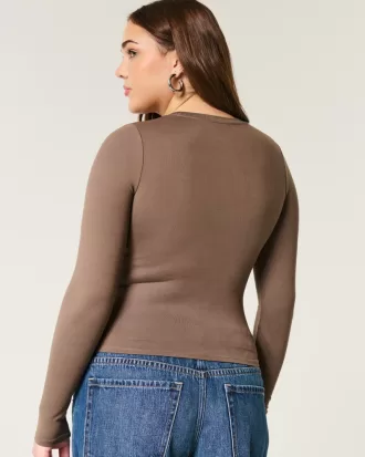 Soft Stretch Seamless Fabric Long-Sleeve Crew Top,Soft Stretch Seamless Fabric Long-Sleeve Crew Top Soft Stretch Seamless Fabric Long-Sleeve Crew Top,Soft Stretch Seamless Fabric Long-Sleeve Crew Top