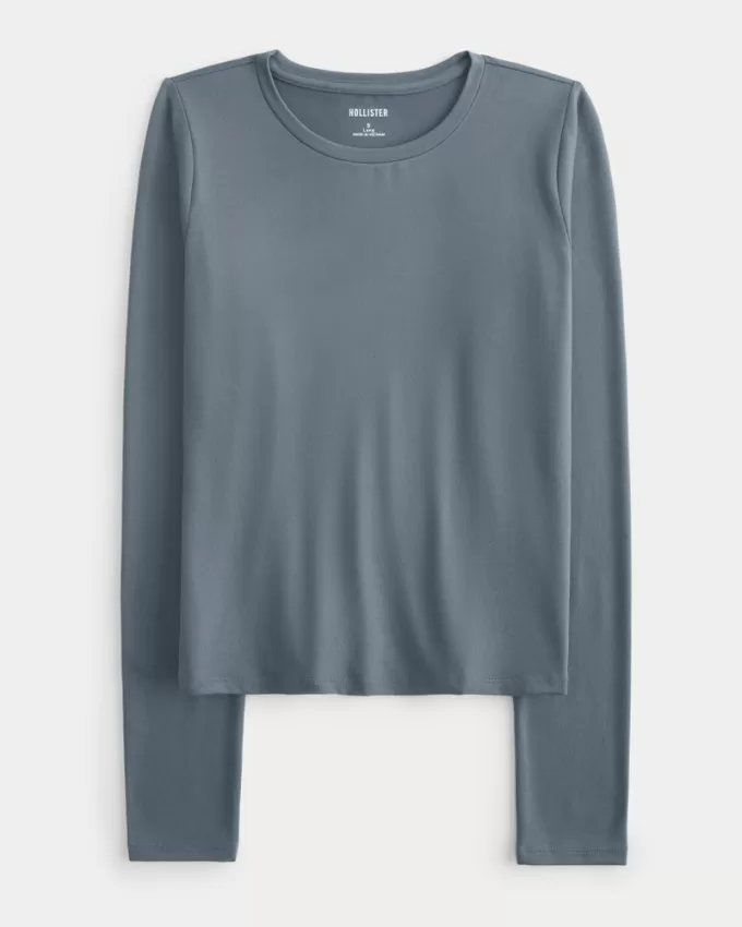 Soft Stretch Seamless Fabric Long-Sleeve Crew Top,Soft Stretch Seamless Fabric Long-Sleeve Crew Top Soft Stretch Seamless Fabric Long-Sleeve Crew Top,Soft Stretch Seamless Fabric Long-Sleeve Crew Top