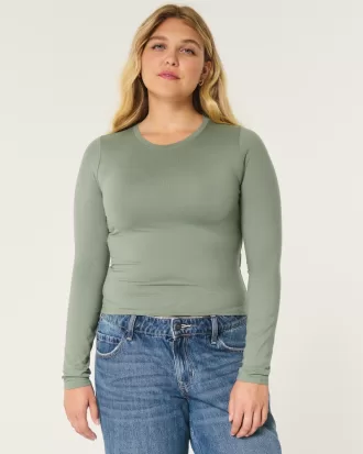 Soft Stretch Seamless Fabric Long-Sleeve Top,Soft Stretch Seamless Fabric Long-Sleeve Top Soft Stretch Seamless Fabric Long-Sleeve Top,Soft Stretch Seamless Fabric Long-Sleeve Top