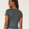 Soft Stretch Seamless Fabric Square-Neck Baby Tee,Soft Stretch Seamless Fabric Square-Neck Baby Tee Soft Stretch Seamless Fabric Square-Neck Baby Tee,Soft Stretch Seamless Fabric Square-Neck Baby Tee