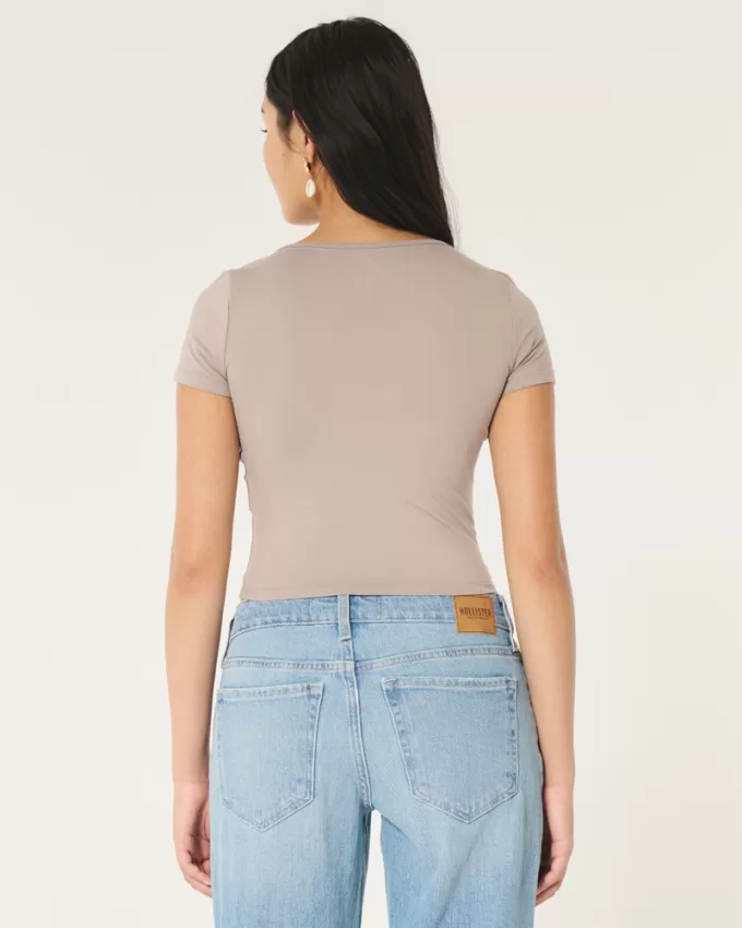 Soft Stretch Seamless Fabric Square Neck Baby Tee,Soft Stretch Seamless Fabric Square Neck Baby Tee Soft Stretch Seamless Fabric Square Neck Baby Tee,Soft Stretch Seamless Fabric Square Neck Baby Tee