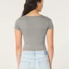 Soft Stretch Seamless Fabric Square-Neck Baby Tee,Soft Stretch Seamless Fabric Square-Neck Baby Tee Soft Stretch Seamless Fabric Square-Neck Baby Tee,Soft Stretch Seamless Fabric Square-Neck Baby Tee