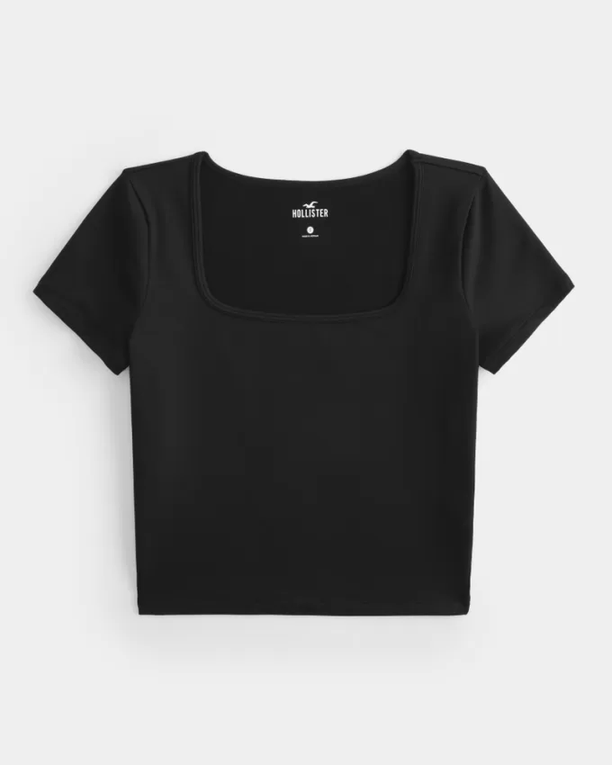 Soft Stretch Seamless Fabric Square Neck Baby Tee,Soft Stretch Seamless Fabric Square Neck Baby Tee Soft Stretch Seamless Fabric Square Neck Baby Tee,Soft Stretch Seamless Fabric Square Neck Baby Tee