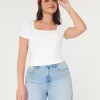 Soft Stretch Seamless Fabric Square Neck Baby Tee,Soft Stretch Seamless Fabric Square Neck Baby Tee Soft Stretch Seamless Fabric Square Neck Baby Tee,Soft Stretch Seamless Fabric Square Neck Baby Tee