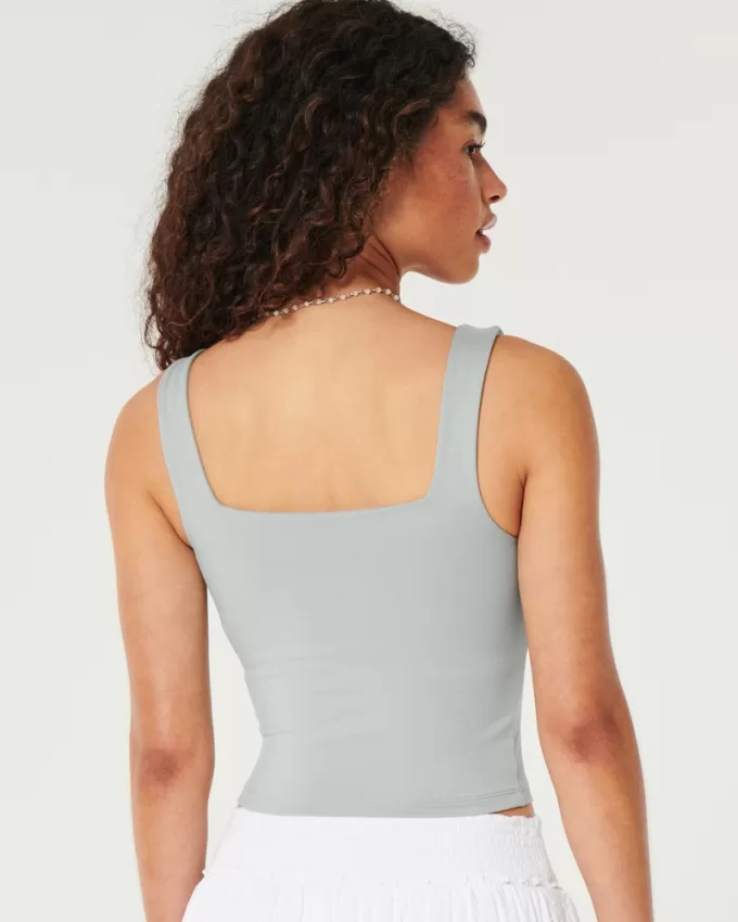 Soft Stretch Seamless Fabric Square-Neck Tank,Soft Stretch Seamless Fabric Square-Neck Tank Soft Stretch Seamless Fabric Square-Neck Tank,Soft Stretch Seamless Fabric Square-Neck Tank