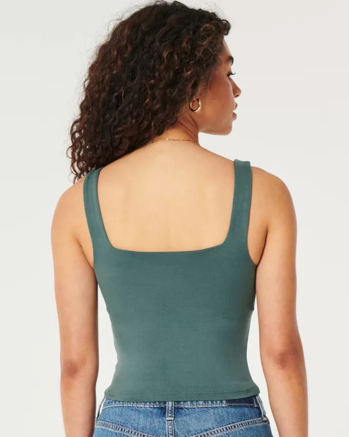 Soft Stretch Seamless Fabric Square-Neck Tank,Soft Stretch Seamless Fabric Square-Neck Tank Soft Stretch Seamless Fabric Square-Neck Tank,Soft Stretch Seamless Fabric Square-Neck Tank