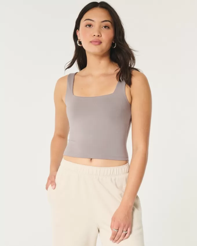Soft Stretch Seamless Fabric Square-Neck Tank,Soft Stretch Seamless Fabric Square-Neck Tank Soft Stretch Seamless Fabric Square-Neck Tank,Soft Stretch Seamless Fabric Square-Neck Tank