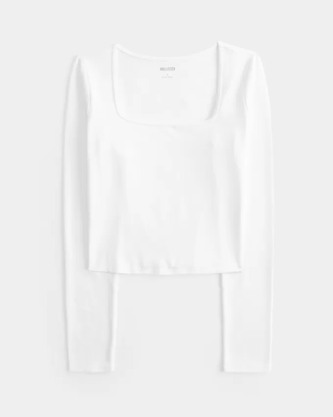 Soft Stretch Seamless Fabric Square-Neck Top,Soft Stretch Seamless Fabric Square-Neck Top Soft Stretch Seamless Fabric Square-Neck Top,Soft Stretch Seamless Fabric Square-Neck Top