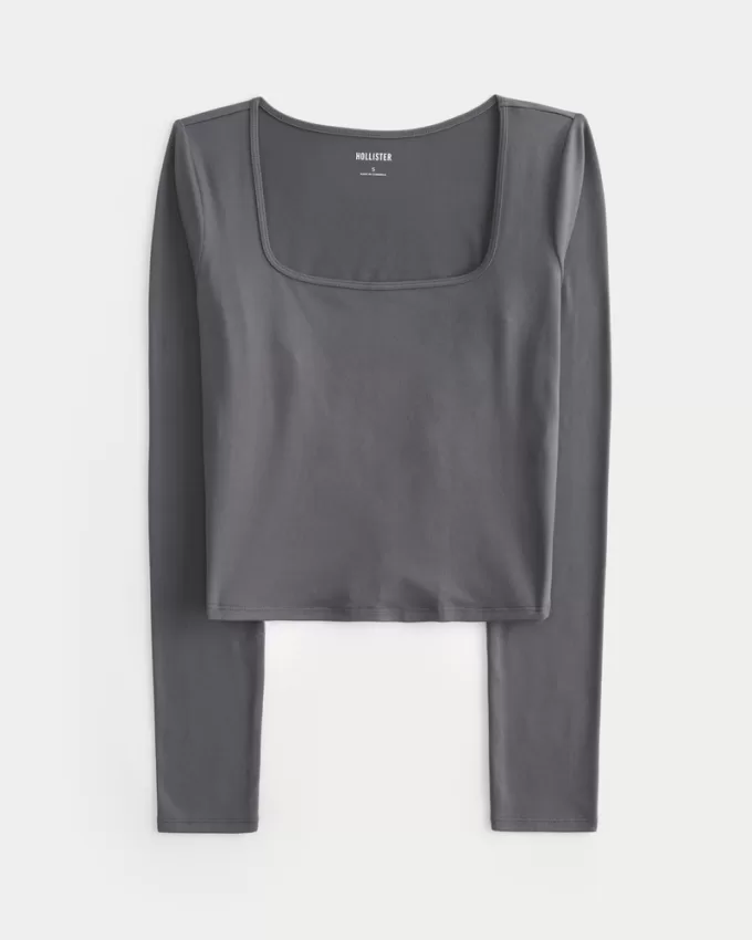 Soft Stretch Seamless Fabric Square-Neck Top,Soft Stretch Seamless Fabric Square-Neck Top Soft Stretch Seamless Fabric Square-Neck Top,Soft Stretch Seamless Fabric Square-Neck Top