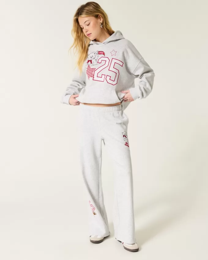 Sporty Graphic Wide-Leg Sweatpants,Sporty Graphic Wide-Leg Sweatpants Sporty Graphic Wide-Leg Sweatpants,Sporty Graphic Wide-Leg Sweatpants